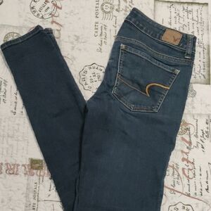 American Eagle Outfitters Dark Blue Skinny Jeans